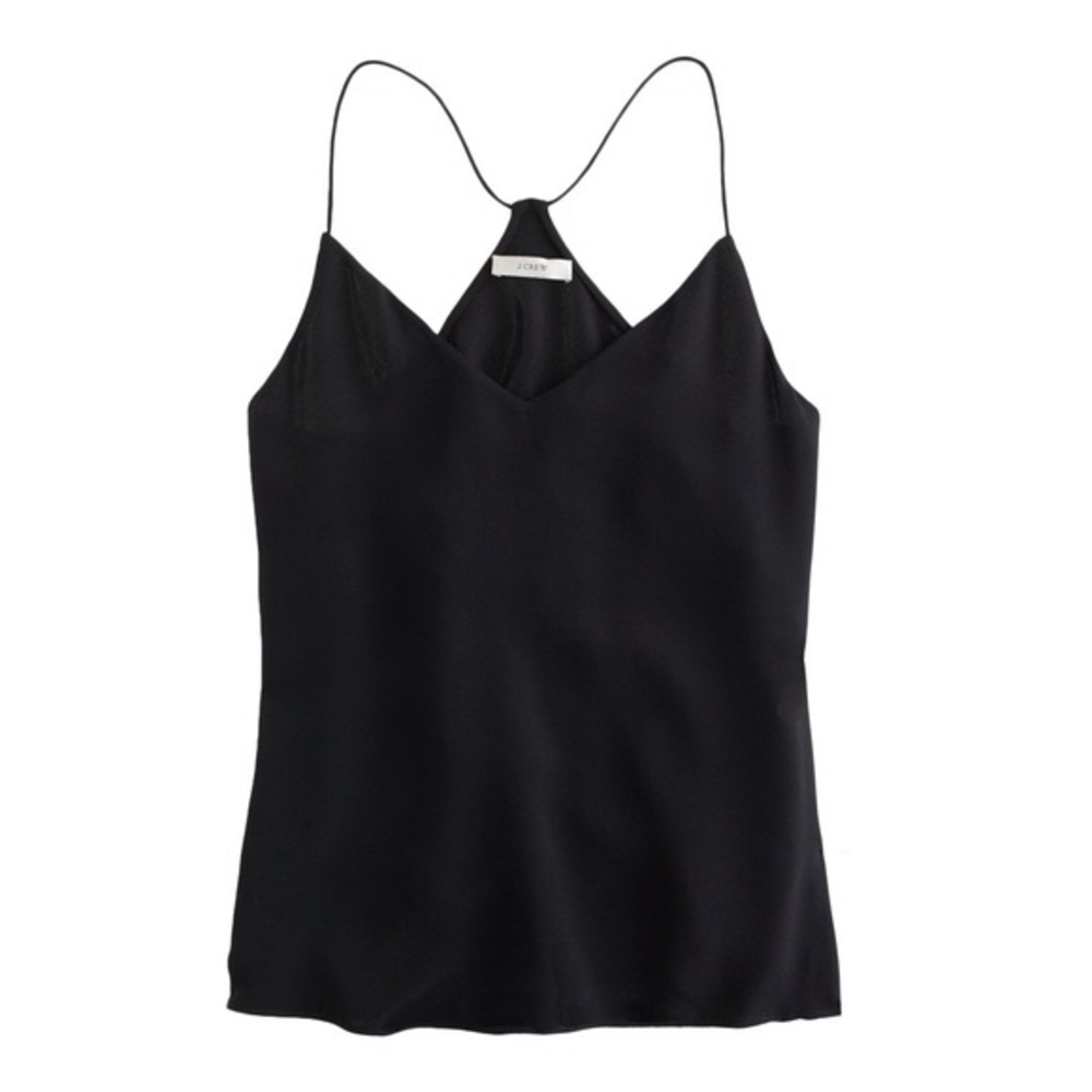J.Crew Carrie top, black 00P like new xxs silk